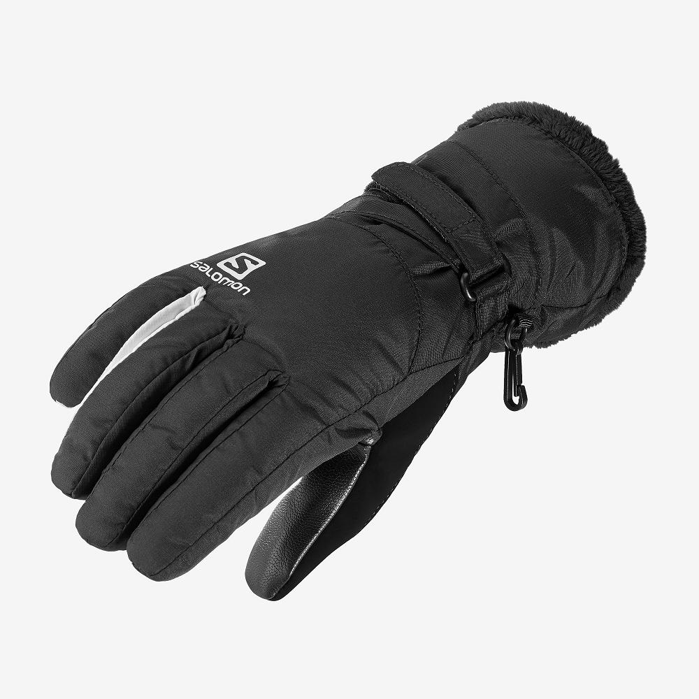 Salomon Singapore Womens Gloves - FORCE DRY W Black | 03281-CXUL